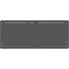 Kramer T-IN4-REC2(B) Rectangular 4 module surface access desk enclosure with lid finished in black product image