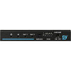 SY Electronics HDS12-18G 1:2 4K HDMI 2.0 Down-scaling Distribution Amplifier Front View product image