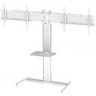 Unicol ACHP Avecta Twin-Screen Hi-Level Plinth Stand finished in white product image