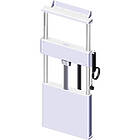 Unicol AVMW71 PowaLift Floor-to-Wall Electric Monitor Lift finished in white product image