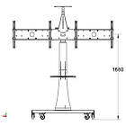 Unicol AXC15T51 Axia Twin TV/Monitor Hi Level Trolley product image