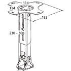 Unicol GK0 Gyrolock Projector Ceiling mount with single camera mount screw product image