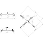 Unicol LS Large low profile trolley base with jacking feet product image