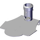 Unicol MCM1 Single column bespoke video conference camera mount finished in silver product image