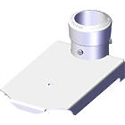 Unicol MCM1 Single column bespoke video conference camera mount finished in white product image