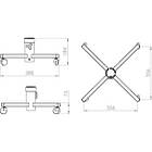 Unicol MS Single column trolley base product image