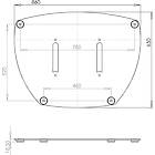 Unicol PARABDB 86×65cm Parabella Bolt-Down Base product image