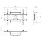 Unicol PCZX1 Pozimount VESA wall mount with PC housing product image