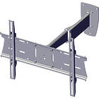 Unicol PLA1X1 Panarm Heavy Duty Dual Arm Swing-Out Monitor Wall Mount finished in silver product image