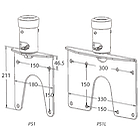 Unicol PS1 Single Suspension Adaptor with 360 degree swivel product image