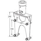 Unicol PS5 Back-to-back single column adaptor for Pozimount and Xactmatch mounts product image