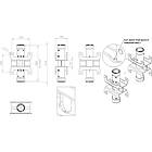 Unicol PS6UT1 Single Column Back-to-Back Floor-to-Ceiling Coupler. product image