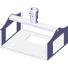 Unicol PSC Bespoke projector cradle for projectors up to 40kg finished in white product image