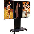 Rhobus Triple Portrait TV/Monitor Trolley