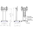 Unicol RHL100 Rhobus Lite trolley for monitors product image