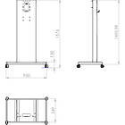 Unicol RHU Rhobus trolley for monitors and interactive displays product image