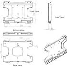 Unicol SVC1 Slimline Wall Mount for Small TV/Monitors product image