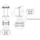 Unicol TL1-PZX1 Unicol Tableau Tilted Fixed Height Lecturn product image