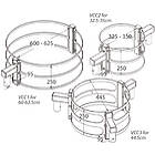 Unicol VCC2 Pillar clamp for two AV mounts - 100-700mm pillar product image