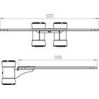 Unicol VGS 50×40cm toughened glass shelf for VS1000 stands and trolleys product image