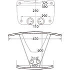 Unicol VSR VS1000 Scimitar braked wheeled trolley base product image