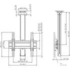 Vogels CT0844B Turning TV/Monitor Ceiling Mount product image