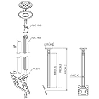 Vogels CT240822S Turning TV/Monitor Ceiling Mount product image