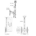 Vogels CT243044B Turning TV/Monitor  Ceiling Mount product image