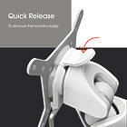 Vogels MOMO 2117W MONO Tilt and swivel height adjustable desk mount finished in white product image