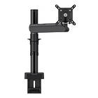 MOMO single monitor desk mount finished in black