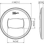 Vogels PFA9108 White ceiling plate cover for PUC 25xx Series product image