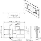 Vogels PFA9115 Back cover for 42"-49" monitors in landscape orientation product image