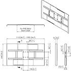 Vogels PFA9116 Back cover for 50"-55" monitors in landscape orientation product image