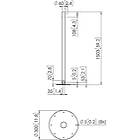 Vogels PFA9155 Mid-Level Stainless Steel Bolt-down TV/Monitor Stand Exc Bracket product image