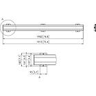 Vogels PFB3419B Connect-it 1915mm Interface bar finished in Black product image