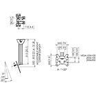 Vogels PFC555 TV/Monitor Height Adjustable Ceiling Mount product image