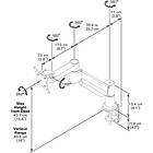 Vogels PFD8541 Angled Twin pivot 10-29" LCD/LED monitor desk mount product image