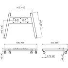 Vogels PFT8530B Connect-it extra large trolley base finished in black product image