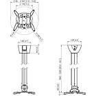 Vogels PPC1585S Universal Adjustable Projector Ceiling Mount product image