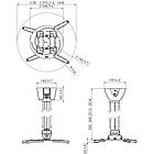 Vogels PPC2555 Universal Projector Ceiling Mount product image