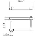 Vogels PUA9503 Connect-it Ceiling Column Coupler product image