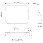 Vogels PUA9507B Accessory tray finished in black for PUC 25xx/27xx Series Connect-it columns product image