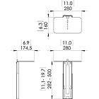 Vogels PVA5050 Camera/loudspeaker holder for displays up to 55" product image