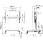 Vogels RISE3205 RISE Motorised Height Adjustable Monitor/TV Trolley product image