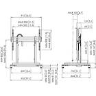 Vogels RISE5105 RISE Motorised Height Adjustable TV/Monitor stand product image