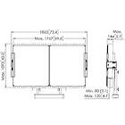 Vogels RISEA217 Whiteboard Set for 75" monitors on RISE Floor/Wall Motorised Display Lifts product image