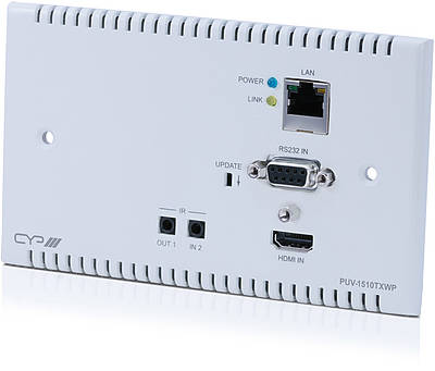 HDBaseT transmitter and receivers design to fit in standard wall boxesComponents