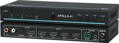 Switch from 2 or more HDMI video inputs to 1 (mirrored on some models) outputs.Components